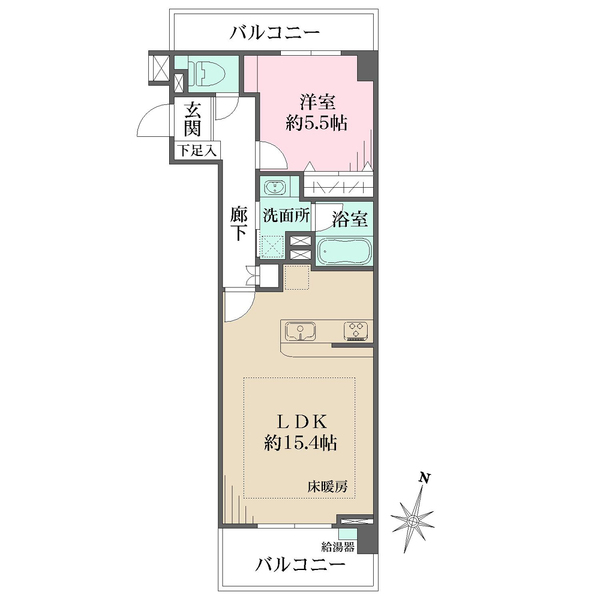 ファミール明大前の間取図