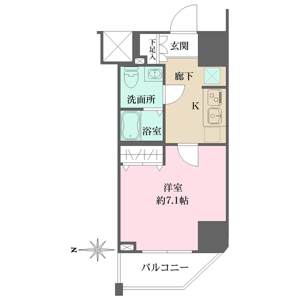 ガリシア新宿northIIの間取図