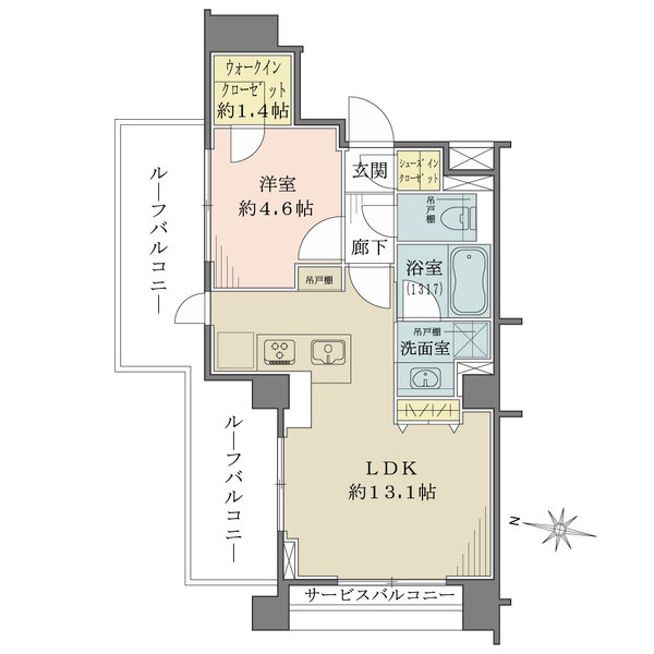 シティインデックス中野の間取図