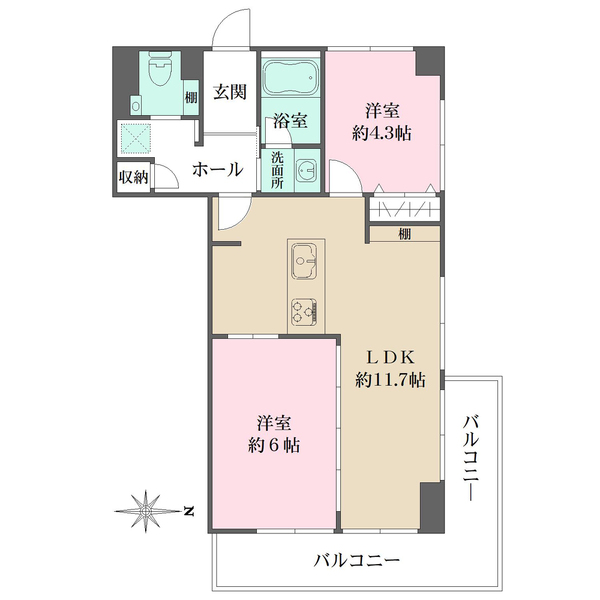 中野ハイネスコーポの間取図