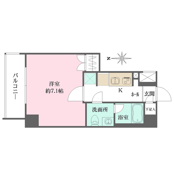 ヴァローレクオリタ清澄白河の間取図