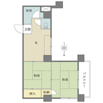 マンション高田馬場の間取図