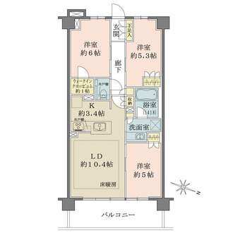 ザ・パークハウス横浜港南台の間取図