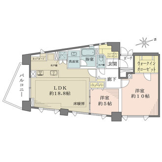 ピアース四谷の間取図
