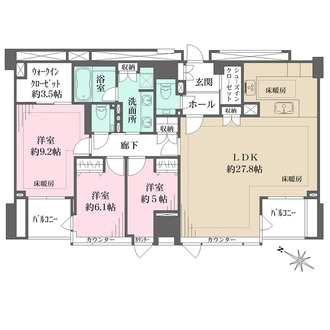 フォルム内藤町の間取図