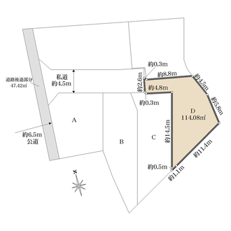 D区画の間取図
