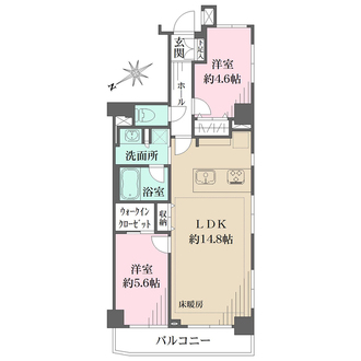 東急ドエル・アルス下北沢の間取図
