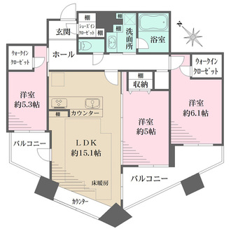 新宿アインスタワーの間取図