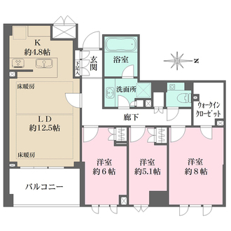 パークコート渋谷大山町ザ・プラネ清邸の間取図
