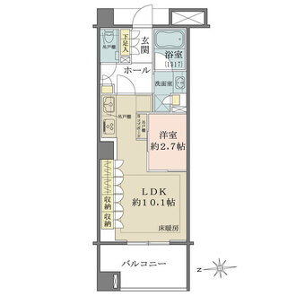 ローレルコート新宿夏目坂の間取図