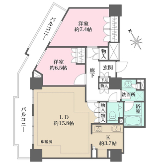ローレルコート新宿タワーの間取図