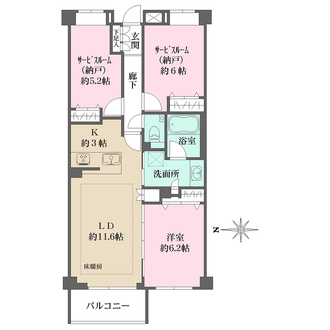 グランツオーベル目白近衛町の間取図