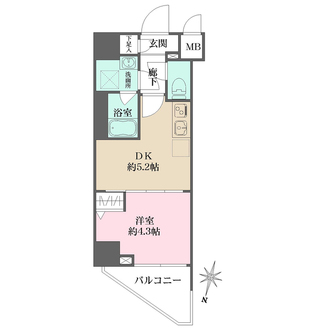 ハーモニーレジデンス新宿早稲田ザ・ガーデンの間取図