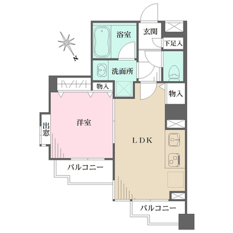 ルセージュ初台の間取図