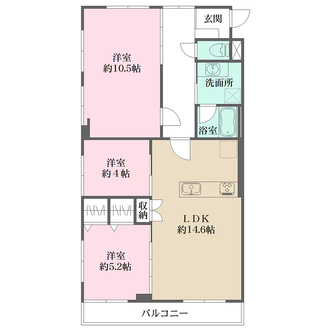 パシフィック松が丘の間取図