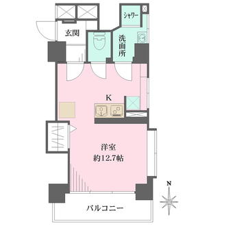 千駄ヶ谷フラワーマンションの間取図