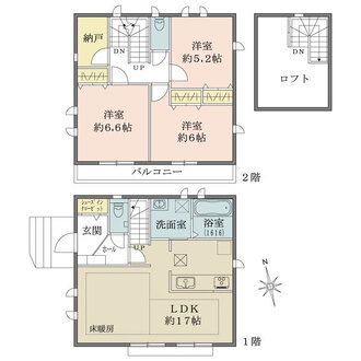 A 号棟の間取図