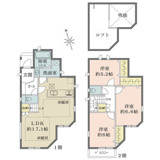 D号棟の間取図