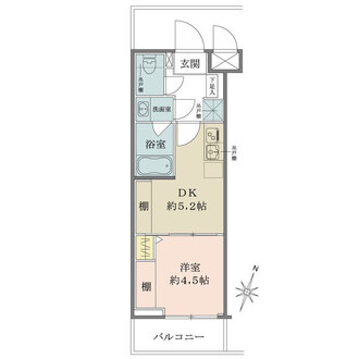 ハーモニーレジデンス中野富士見町の間取図