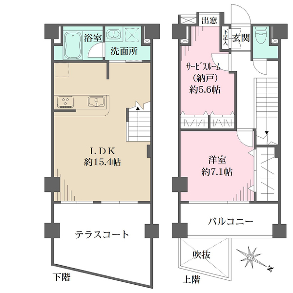 リナージュつつじヶ丘の間取図