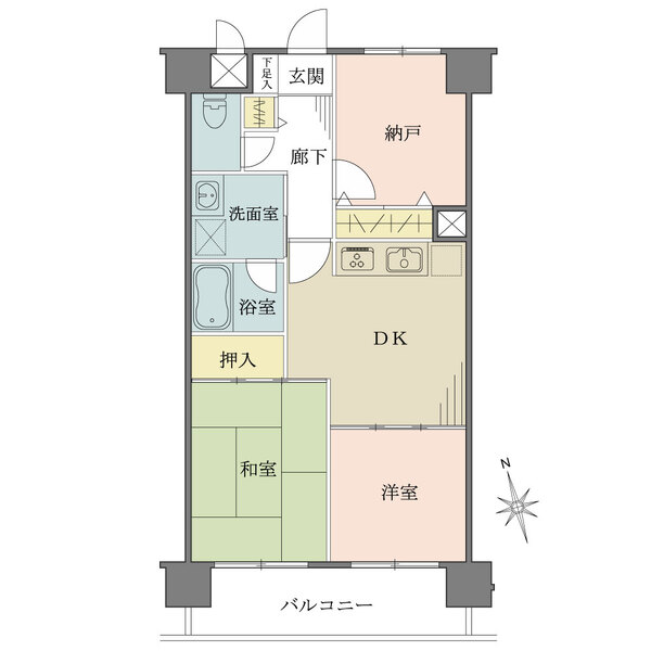 ライオンズシティ調布の間取図
