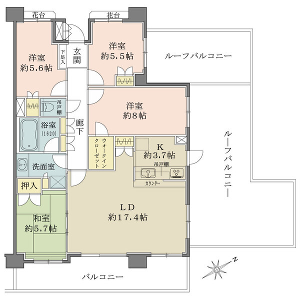 ファミール調布ヶ丘の間取図