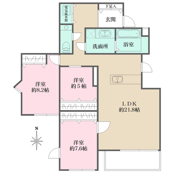 オリエントロイヤルハウス経堂の間取図