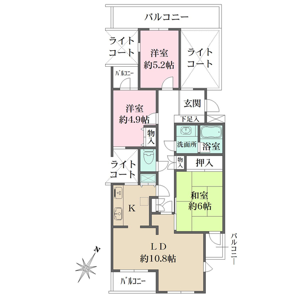 藤和千歳船橋ホームズの間取図