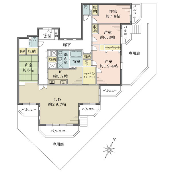 経堂オリエントコートの間取図