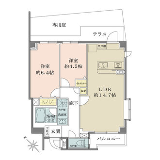 藤和シティホームズ経堂の間取図