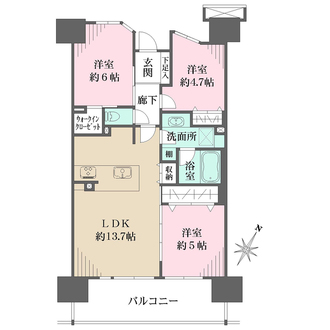 ザ・パークハウス町田の間取図