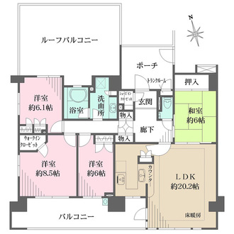 ラヴィラ府中多摩川の間取図