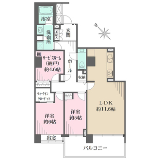 新百合ヶ丘パークハウスの間取図