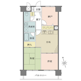 ライオンズシティ調布の間取図