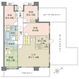 ファミール調布ヶ丘の間取図