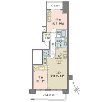 新百合ヶ丘パークハウス2番街の間取図