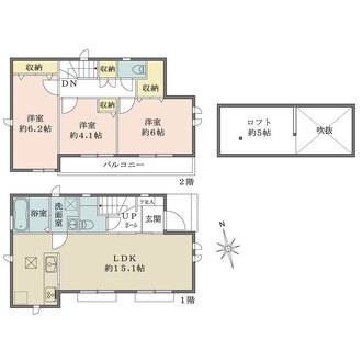 C号棟の間取図