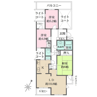 藤和千歳船橋ホームズの間取図