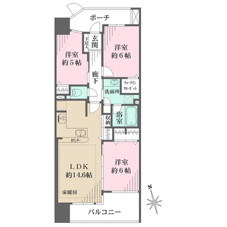 アルソスコート調布の間取図