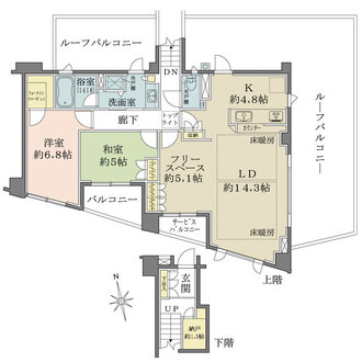 パークハウス世田谷桜丘の間取図