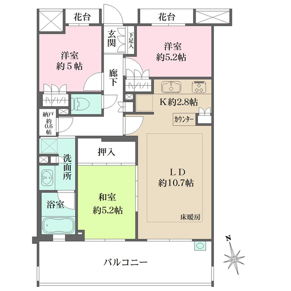 藤和大泉学園ホームズの間取図