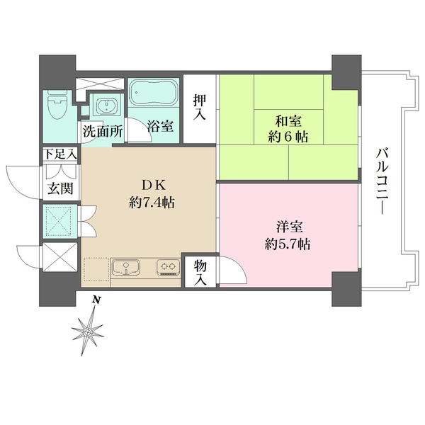 藤和護国寺コープの間取図