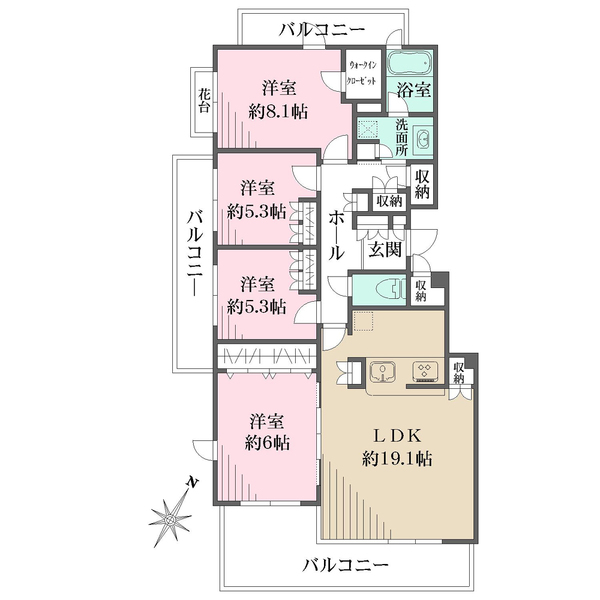 志木ニュータウンガーデンプラザ壱番館の間取図