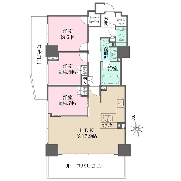 シティタワー大泉学園の間取図