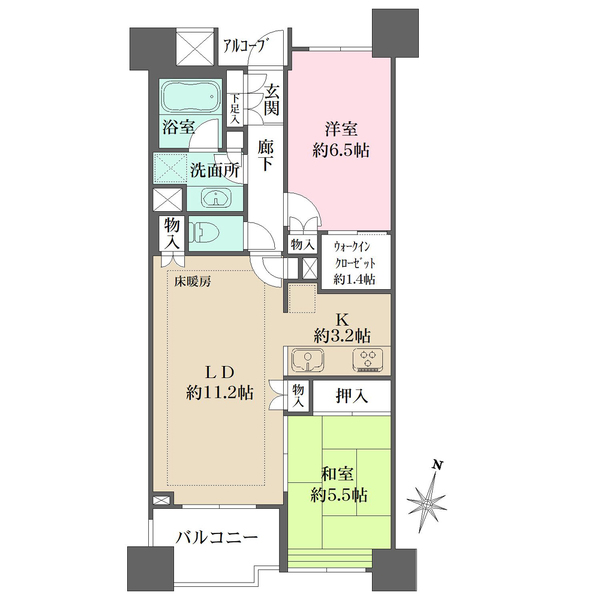BELISTA常盤台の間取図