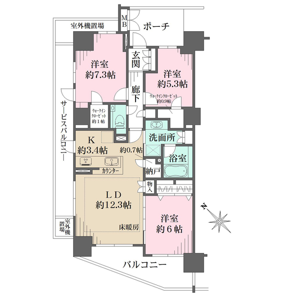 プラウド志木の間取図