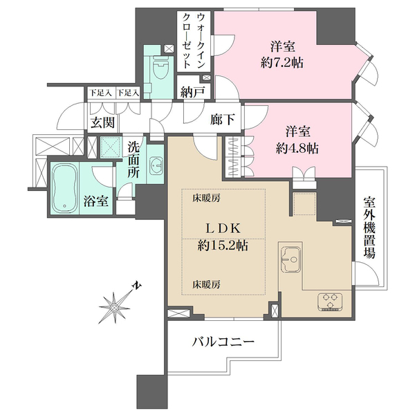 パークハウス大山の間取図