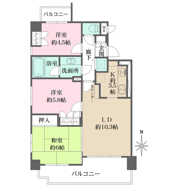 マイキャッスル板橋の間取図