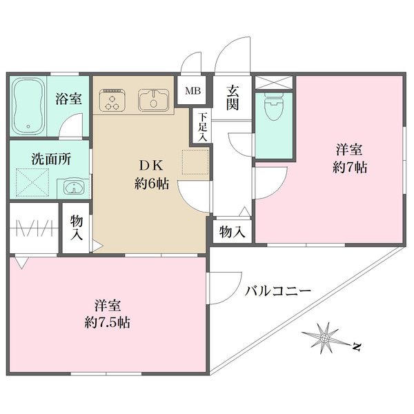 朝日プラザ上板橋の間取図
