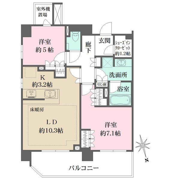 ザ・パークハウス板橋大山大楠ノ杜の間取図